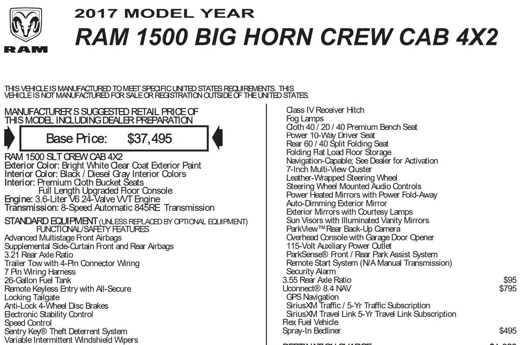 2017 RAM 1500 Big Horn photo