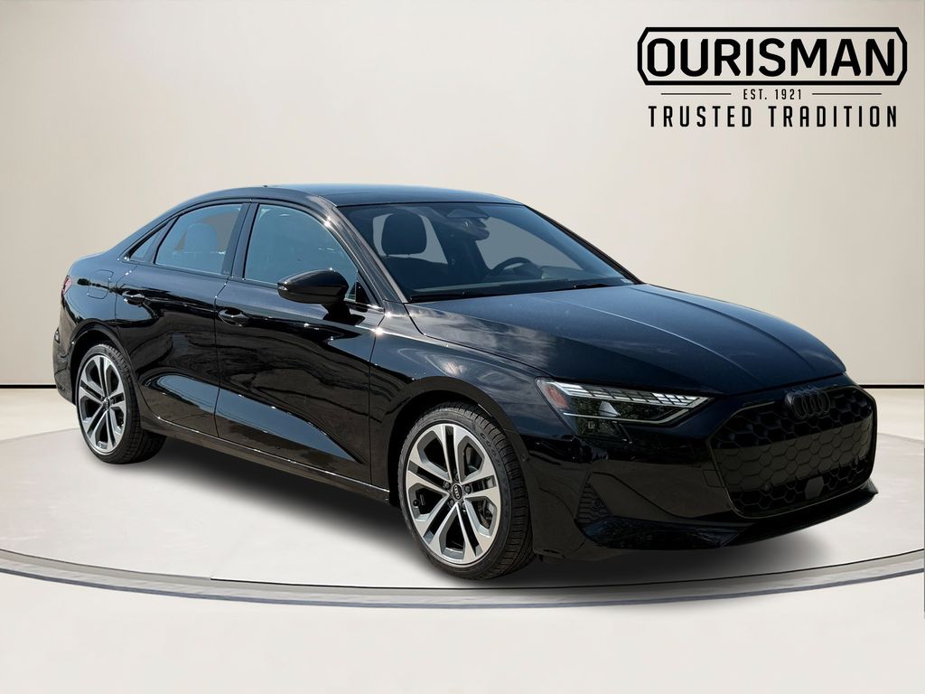 Brilliant Black 2026 Audi A3 Sedan All-Wheel Drive 7-Speed Automatic