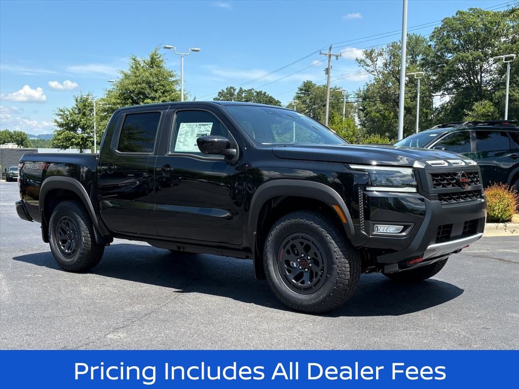Super Black 2026 Nissan Frontier Pickup Truck Four-Wheel Drive 9-Speed Automatic Overdrive