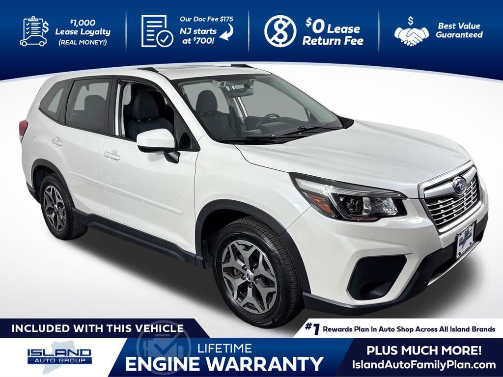 Crystal White Pearl 2020 Subaru Forester 2.5i Premium AWD SUV / Crossover All-Wheel Drive Continuously Variable Transmission