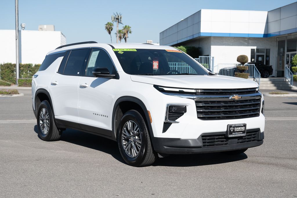 Summit White 2024 Chevrolet Traverse SUV / Crossover Four-Wheel Drive 8-Speed Automatic