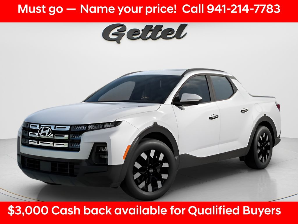 White 2026 Hyundai Santa Cruz Pickup Truck Front-Wheel Drive 8-Speed Automatic