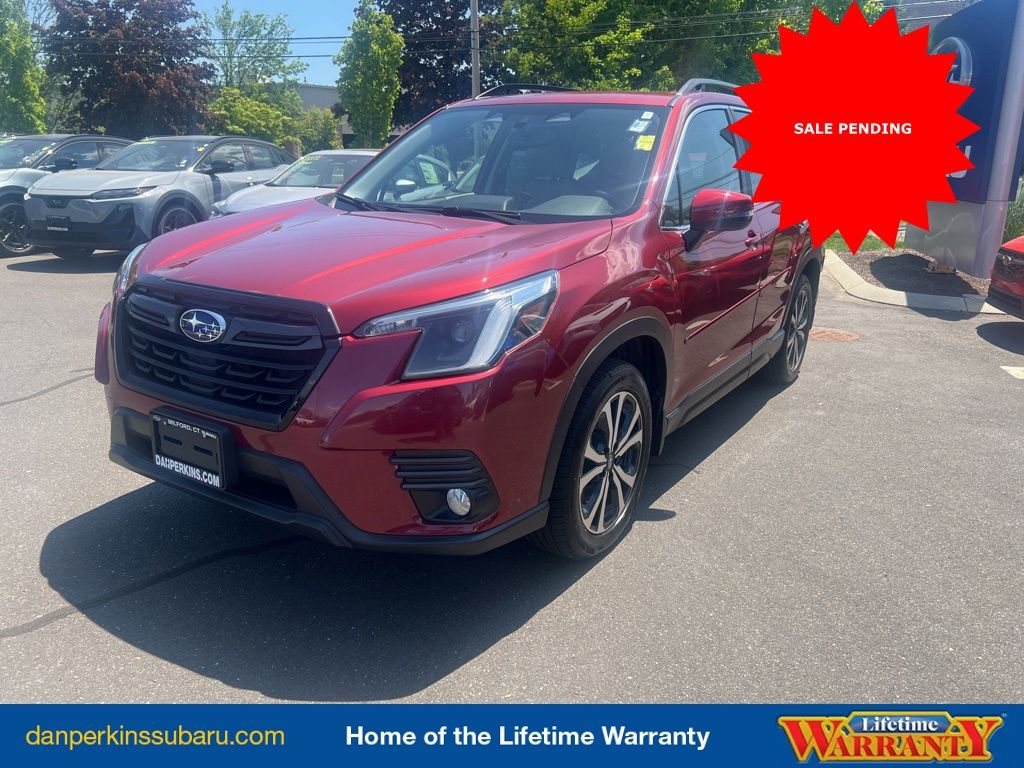 Crimson Red Pearl 2023 Subaru Forester Limited Crossover AWD SUV / Crossover All-Wheel Drive Continuously Variable Transmission
