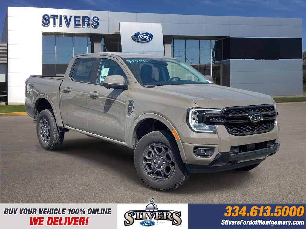 Marsh Gray 2026 Ford Ranger Lariat SuperCrew 4WD Pickup Truck Four-Wheel Drive Automatic