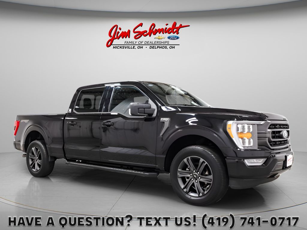Agate Black Metallic 2023 Ford F-150 XLT SuperCrew 4WD Pickup Truck Four-Wheel Drive Automatic