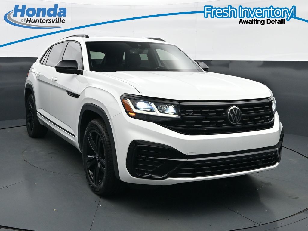 Pure White 2023 Volkswagen Atlas Cross Sport SUV / Crossover All-Wheel Drive 8-Speed Automatic