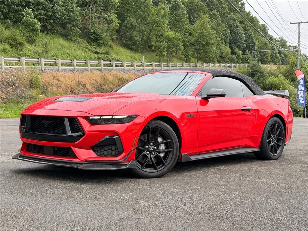 Race Red 2024 Ford Mustang Convertible Rear-Wheel Drive 6-Speed Manual