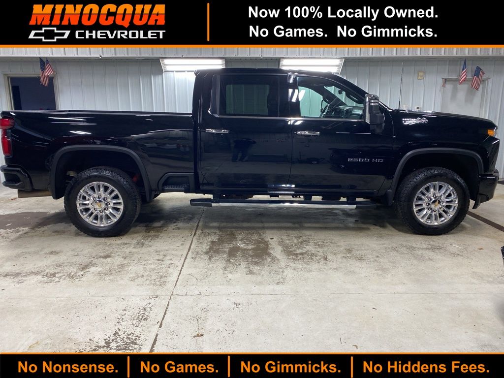 Black 2023 Chevrolet Silverado 2500HD High Country Crew Cab 4WD Pickup Truck Four-Wheel Drive Automatic