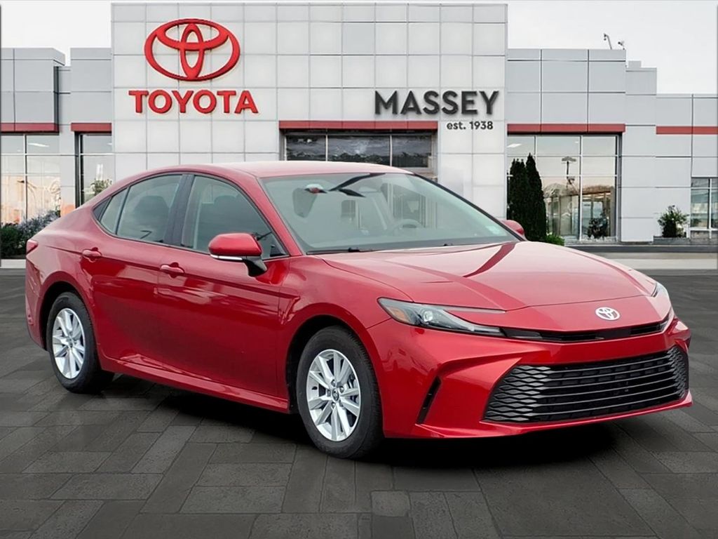 Supersonic Red 2026 Toyota Camry LE FWD Sedan Front-Wheel Drive Continuously Variable Transmission