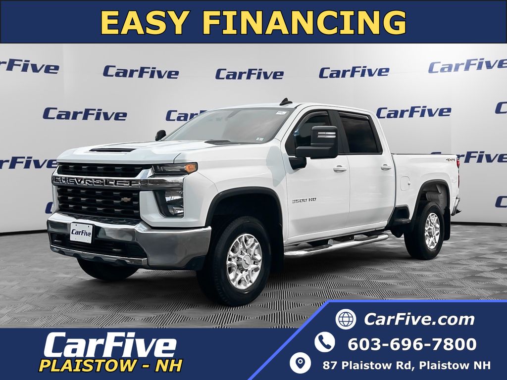 White 2020 Chevrolet Silverado 3500HD LT Crew Cab 4WD Pickup Truck Four-Wheel Drive 6-Speed Automatic