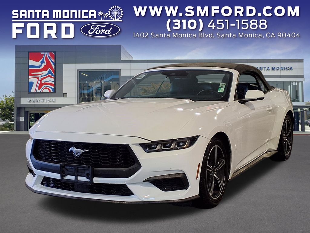 Oxford White 2024 Ford Mustang Convertible Rear-Wheel Drive Automatic