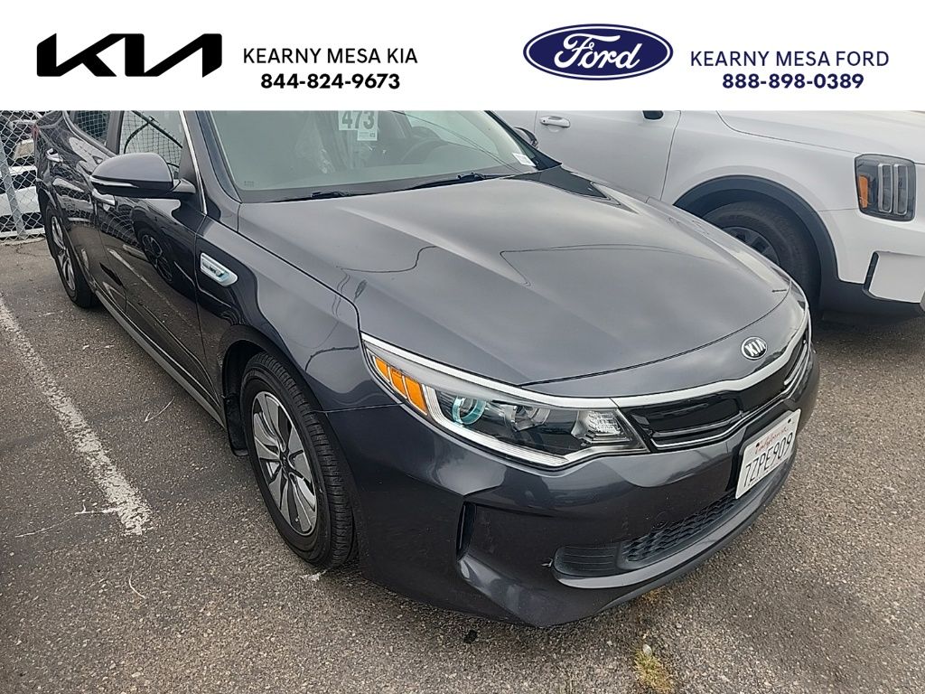 2017 Kia Optima Hybrid Gris (Platinum Graphite) Sedán Tracción delantera 6 velocidades Automática