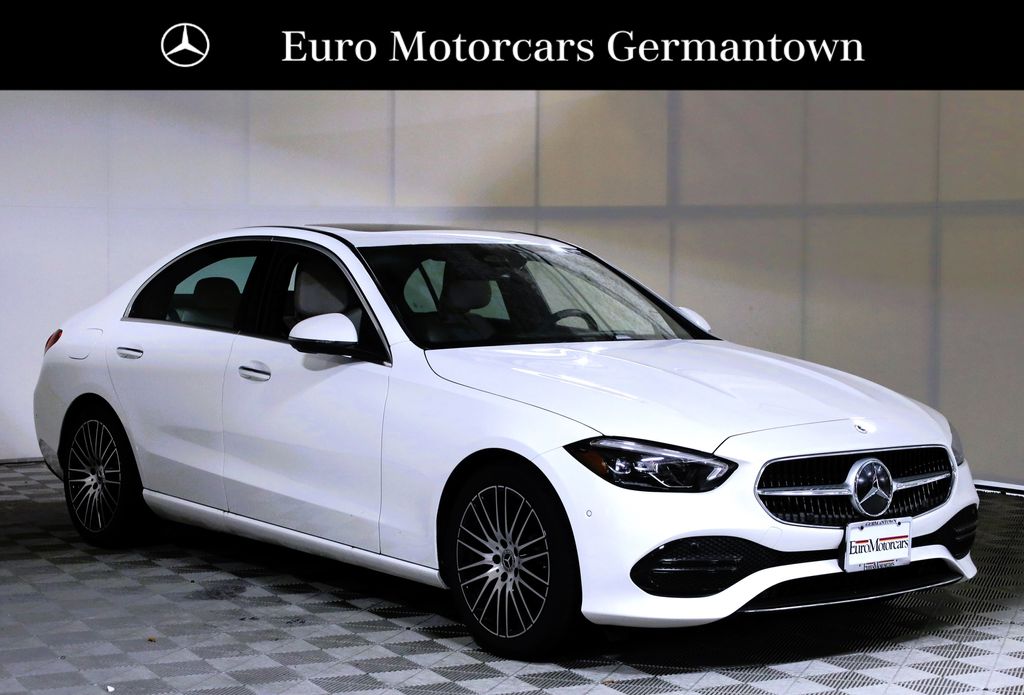 Polar White 2026 Mercedes-Benz C-Class Sedan All-Wheel Drive 9-Speed Automatic