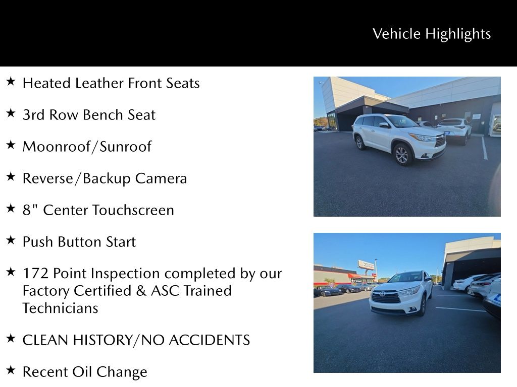 2015 Toyota Highlander XLE V6