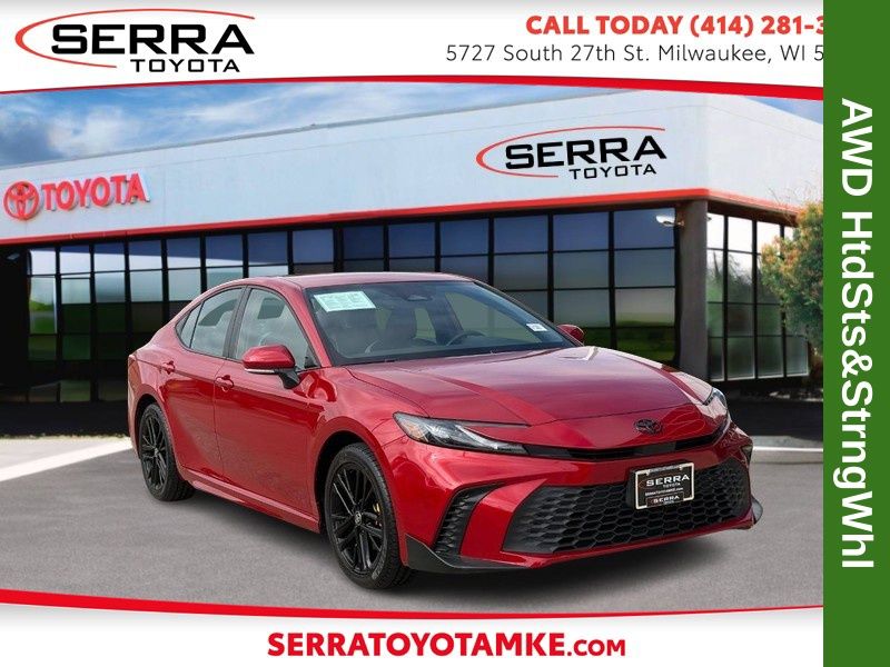 Supersonic Red 2025 Toyota Camry Sedan All-Wheel Drive Continuously Variable Transmission