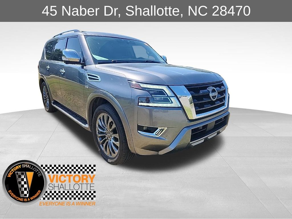 Gray (Gun Metallic) 2022 Nissan Armada SUV / Crossover Four-Wheel Drive 7-Speed Automatic