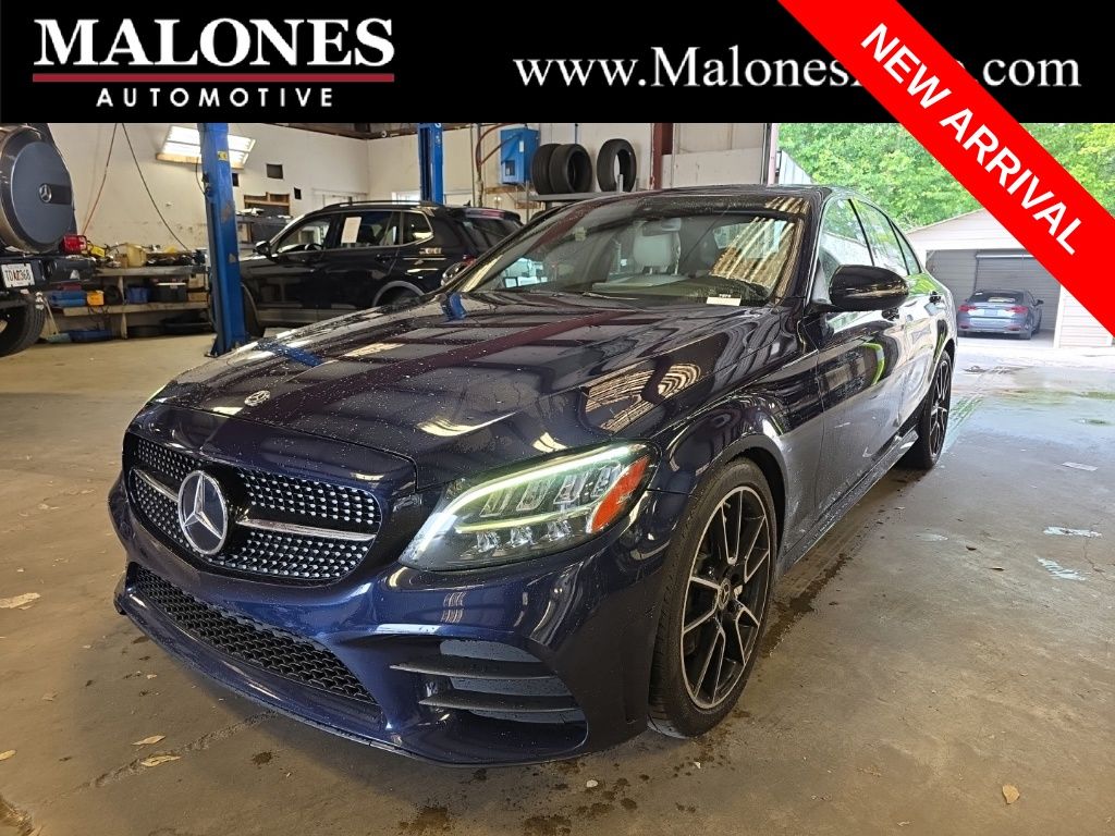 Lunar Blue Metallic 2019 Mercedes-Benz C-Class Sedan Rear-Wheel Drive 9-Speed Automatic