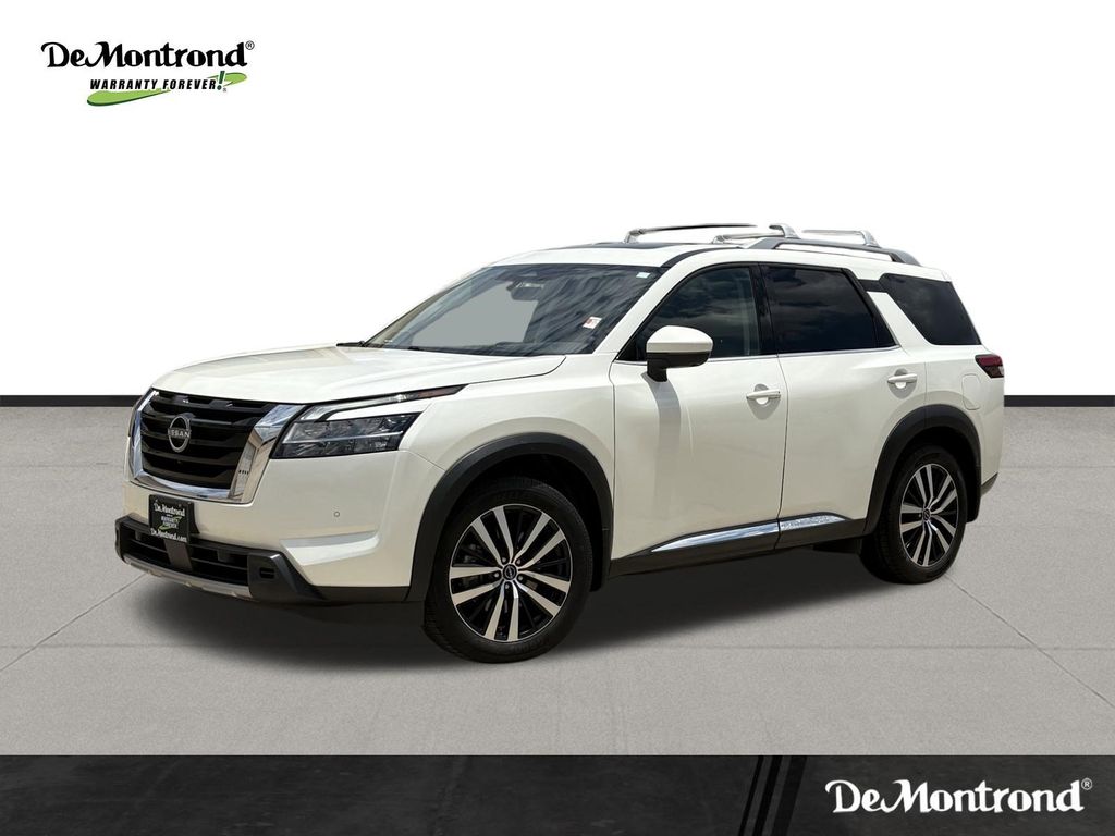 2023 Nissan Pathfinder Platinum White at Community Toyota