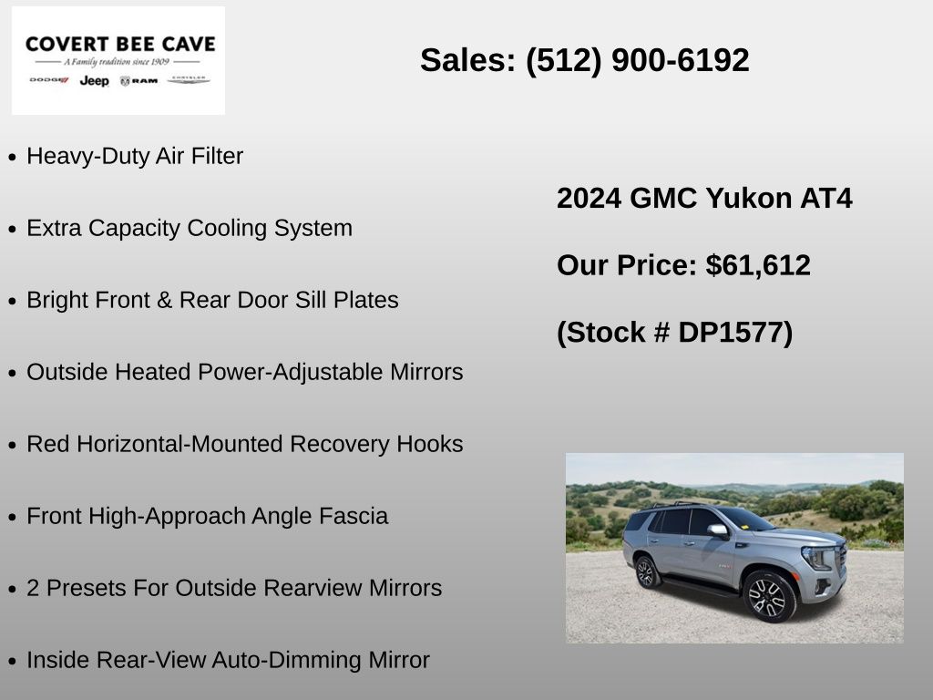 Used Car 2024 Gmc Yukon  At4 For Sale Under $70,000 In Austin, Texas