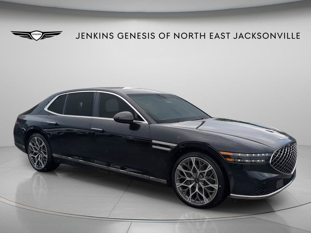 Maui Black 2025 Genesis G90 Sedan All-Wheel Drive 8-Speed Automatic