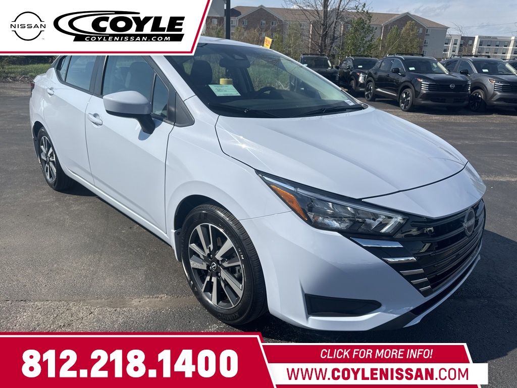 Gray Sky Pearl 2025 Nissan Versa SV FWD Sedan Front-Wheel Drive Continuously Variable Transmission