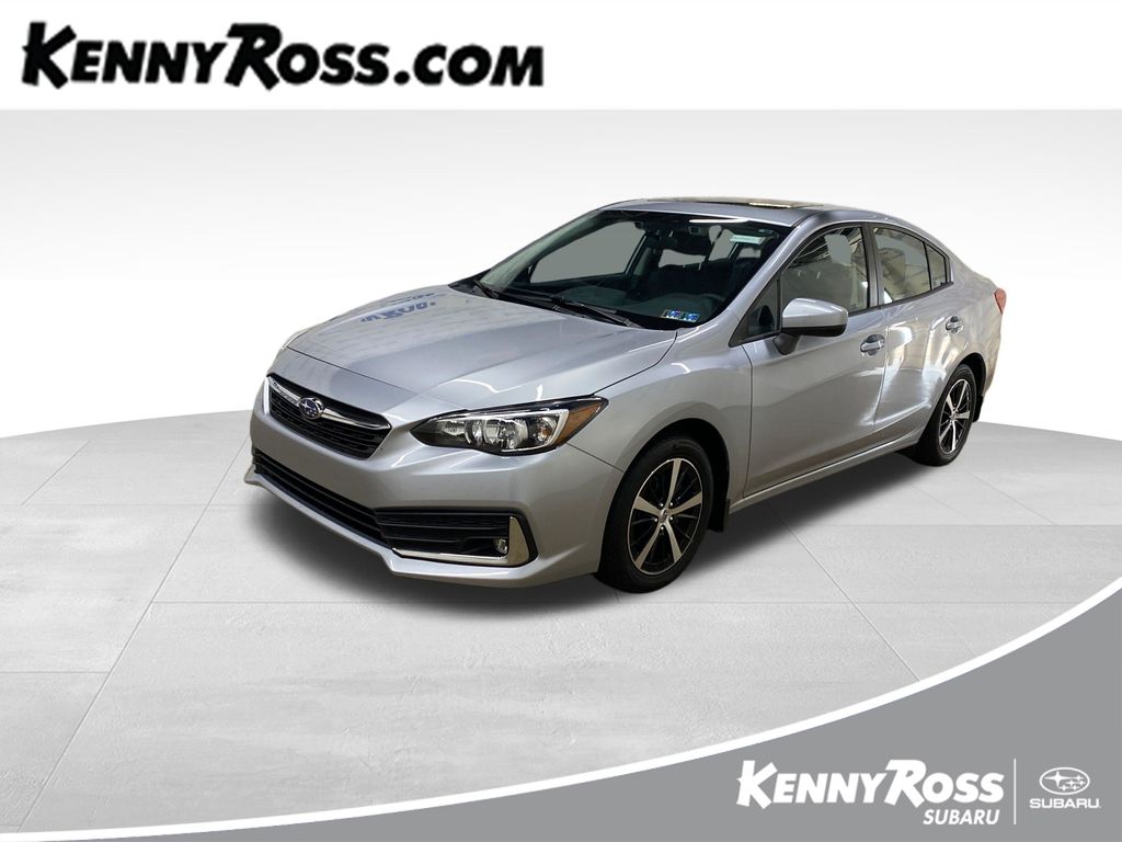 Ice Silver Metallic 2023 Subaru Impreza Sedan All-Wheel Drive Continuously Variable Transmission