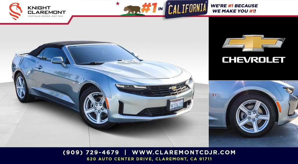 Sharkskin Metallic 2023 Chevrolet Camaro Convertible Rear-Wheel Drive 8-Speed Automatic