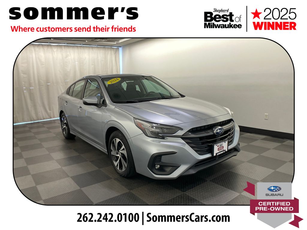 Ice Silver Metallic 2024 Subaru Legacy Sedan All-Wheel Drive Continuously Variable Transmission