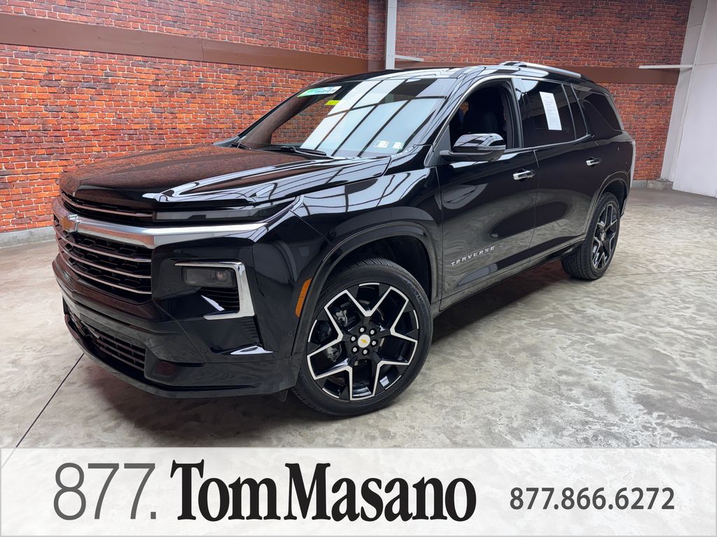 Black Metallic 2025 Chevrolet Traverse SUV / Crossover Four-Wheel Drive 8-Speed Automatic