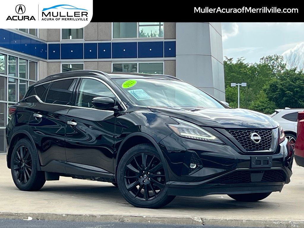 Super Black 2023 Nissan Murano SUV / Crossover All-Wheel Drive Continuously Variable Transmission