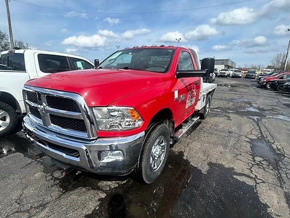 Flame Red Clearcoat 2018 RAM 3500 Chassis Tradesman 10000 GVWR 4WD Pickup Truck Four-Wheel Drive 6-Speed Automatic