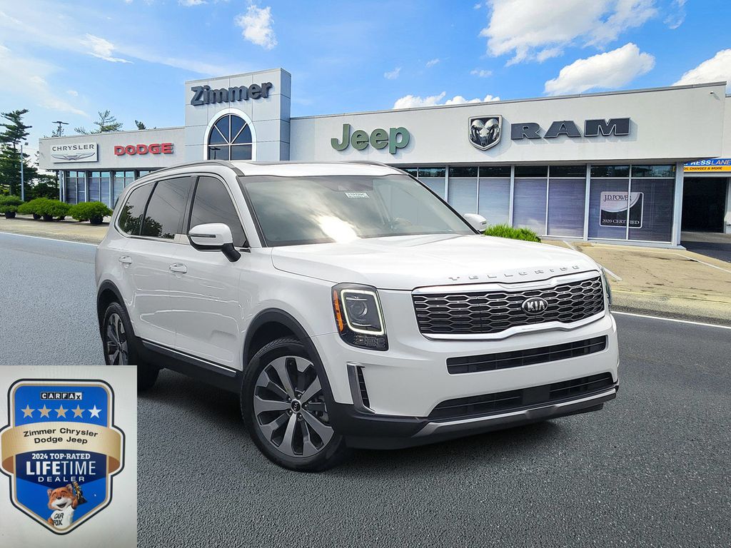 Snow White Pearl 2020 Kia Telluride SUV / Crossover All-Wheel Drive 8-Speed Automatic