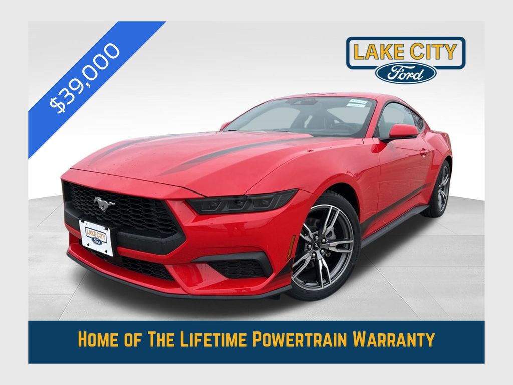 Race Red 2025 Ford Mustang Coupe Rear-Wheel Drive Automatic