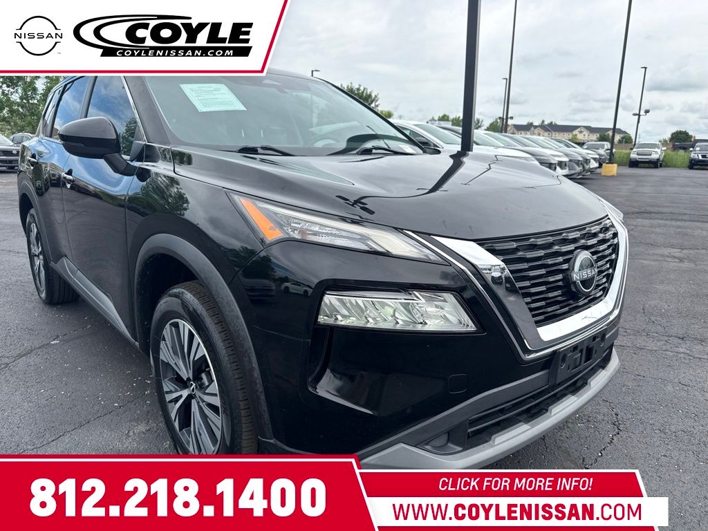 Super Black 2022 Nissan Rogue SUV / Crossover Front-Wheel Drive Continuously Variable Transmission
