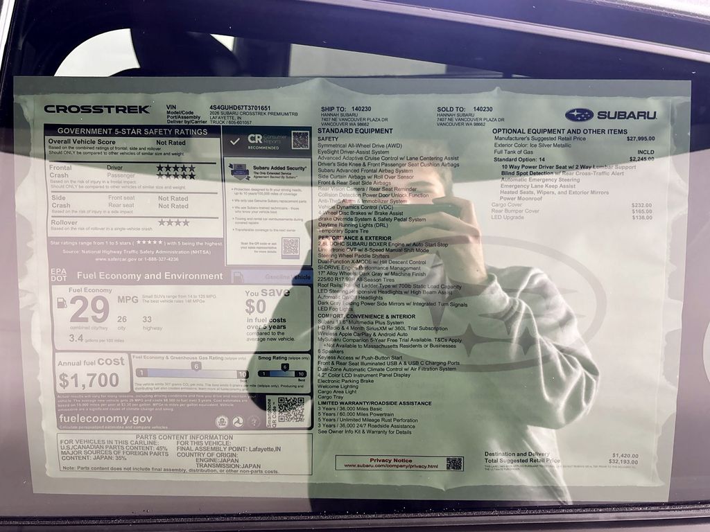 2026 Subaru Crosstrek Premium