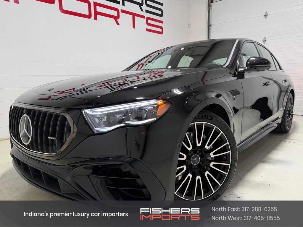 Black 2025 Mercedes-Benz E-Class Sedan All-Wheel Drive 9-Speed Automatic