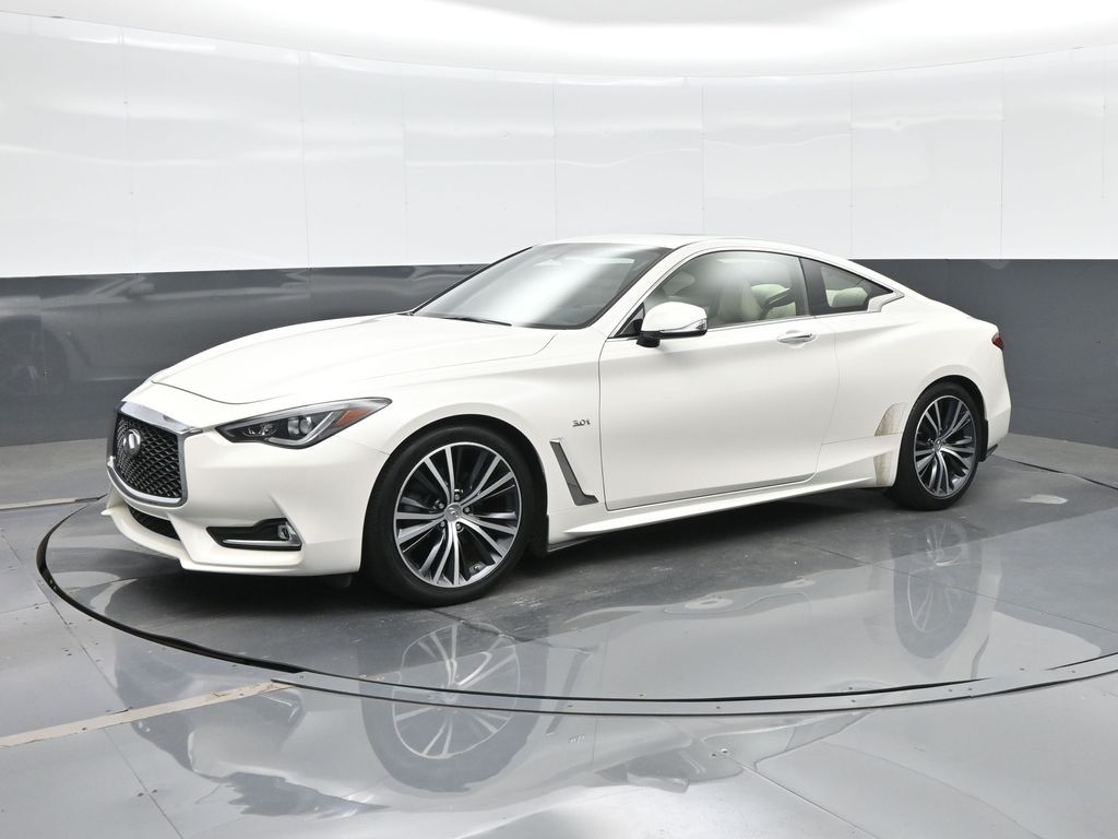 Majestic White 2017 INFINITI Q60 Coupe Rear-Wheel Drive 7-Speed Automatic