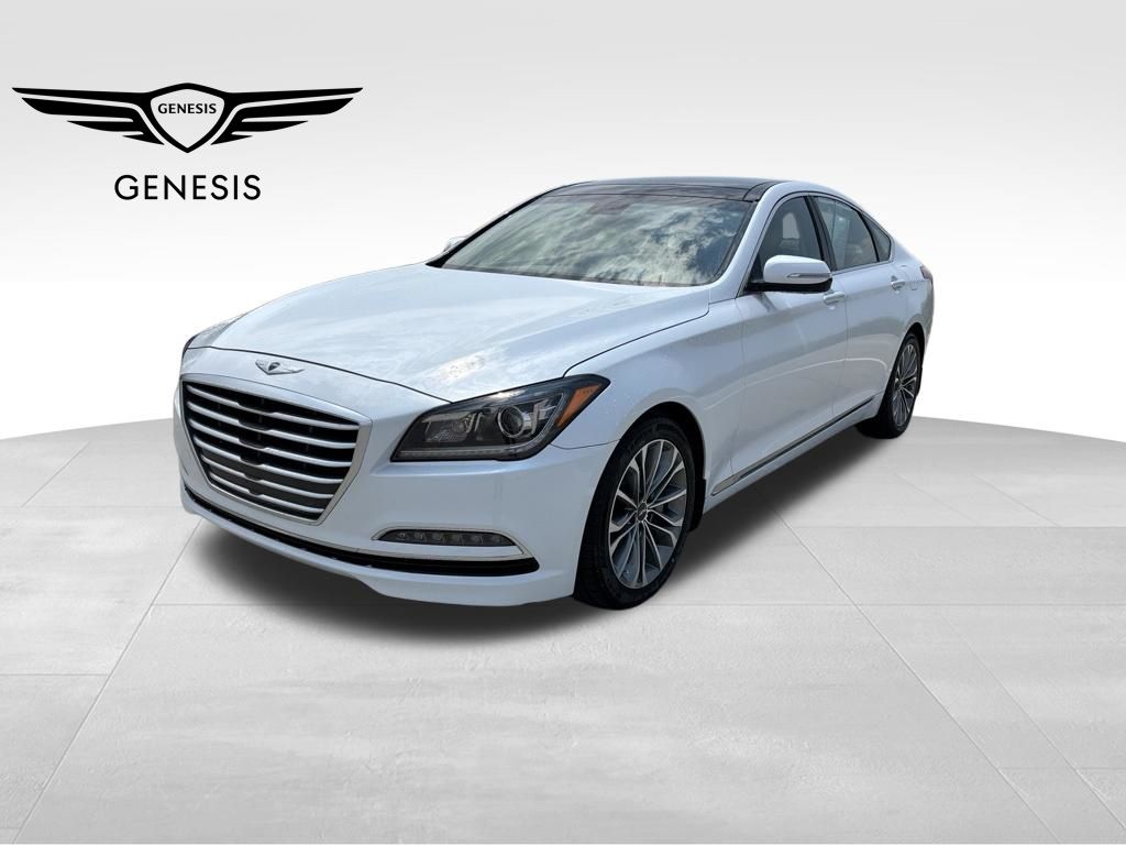 Casablanca White 2016 Hyundai Genesis Sedan Rear-Wheel Drive 8-Speed Automatic