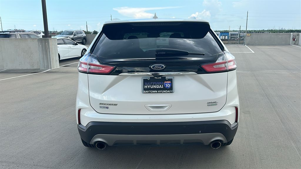 2019 Ford Edge SEL White at DeMontrond Gulf Freeway