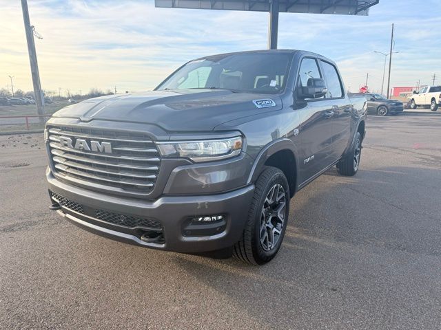 Gray (Granite Crystal Metallic Clearcoat) 2026 RAM 1500 Laramie Crew Cab 4WD Pickup Truck Four-Wheel Drive 8-Speed Automatic