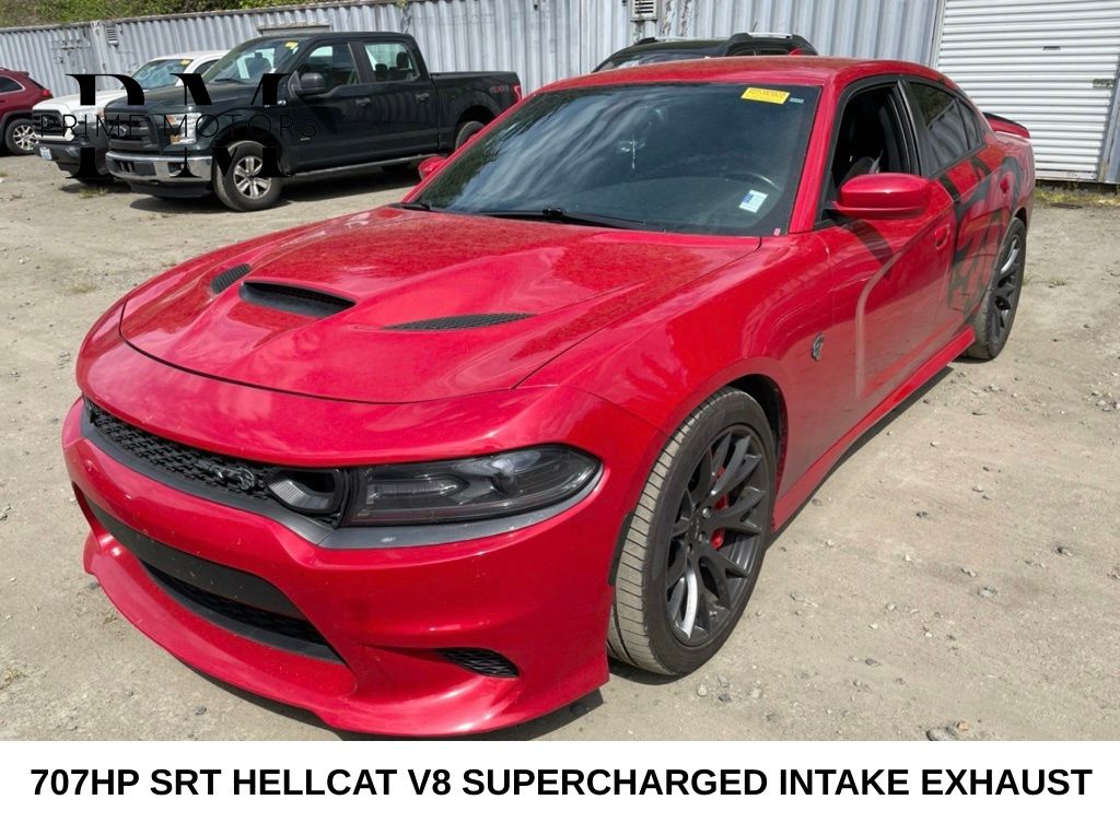 Redline Red Tricoat Pearl 2015 Dodge Charger SRT Hellcat RWD Sedan Rear-Wheel Drive 8-Speed Automatic