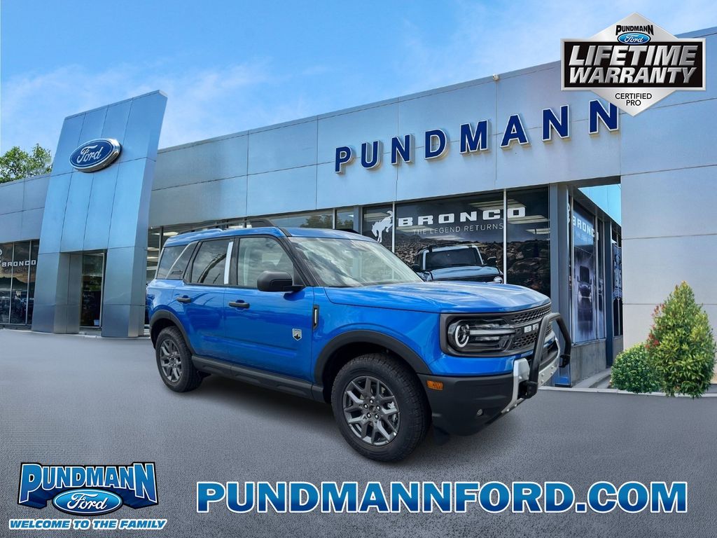 Blue Metallic 2025 Ford Bronco Sport SUV / Crossover All-Wheel Drive Automatic