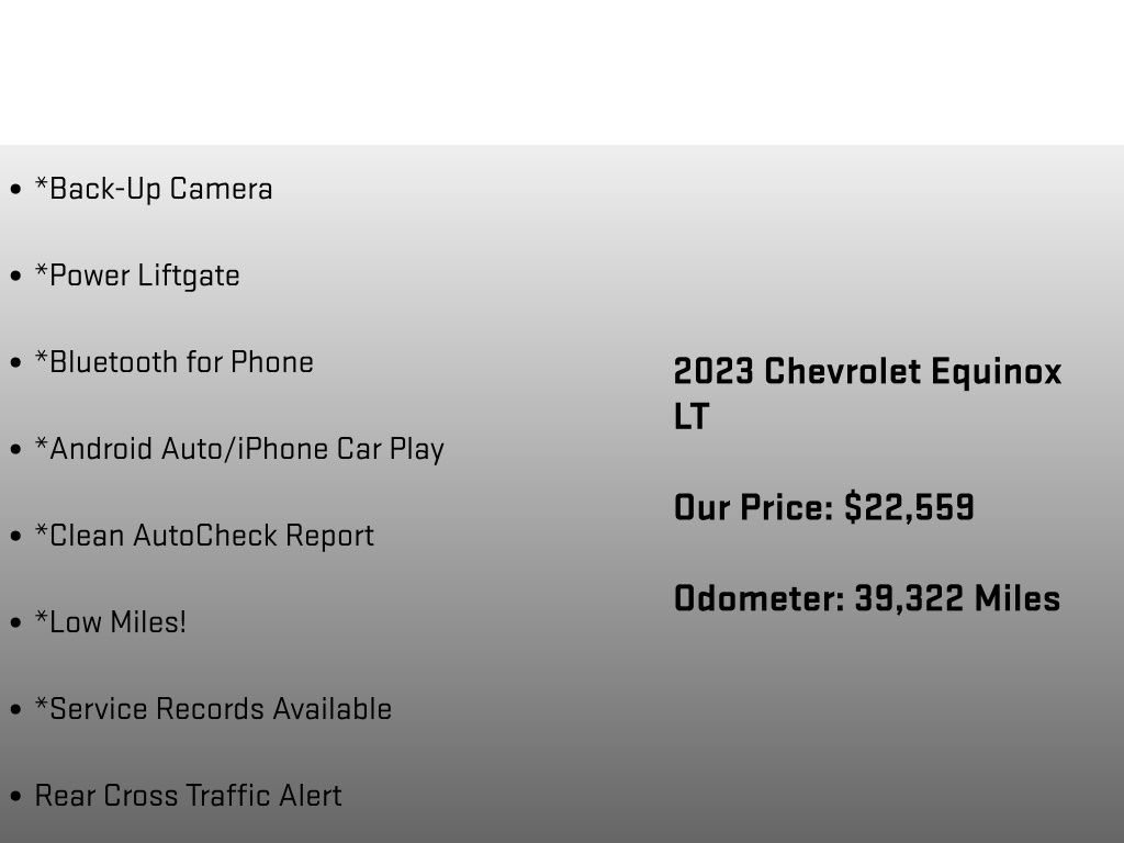 2023 Chevrolet Equinox LT Black at Klick Lewis Buick Chevrolet
