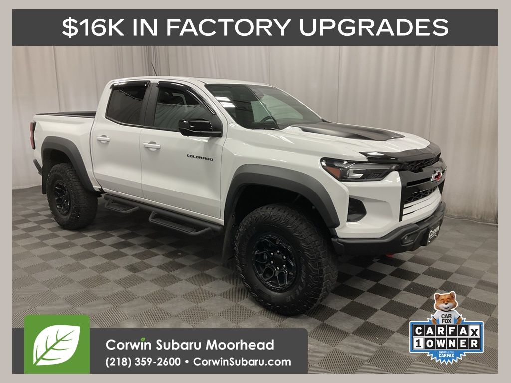 Summit White 2024 Chevrolet Colorado ZR2 Crew Cab 4WD Pickup Truck Four-Wheel Drive 8-Speed Automatic