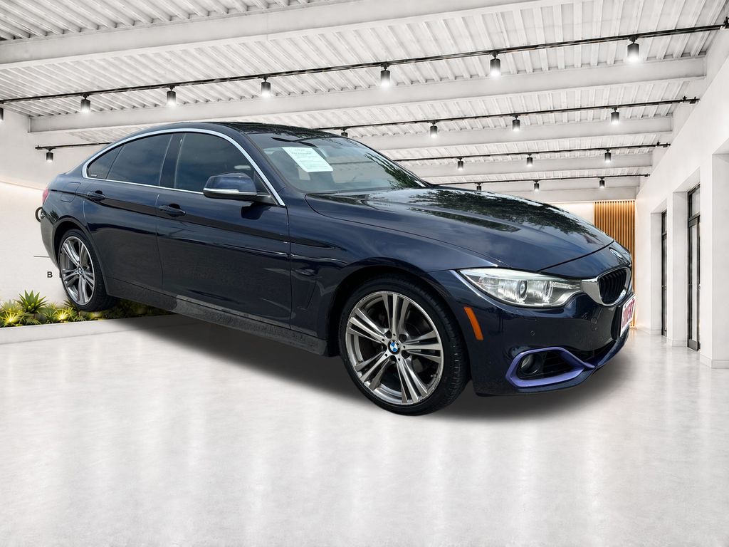 Imperial Blue Metallic 2016 BMW 4 Series Sedan All-Wheel Drive 8-Speed Automatic