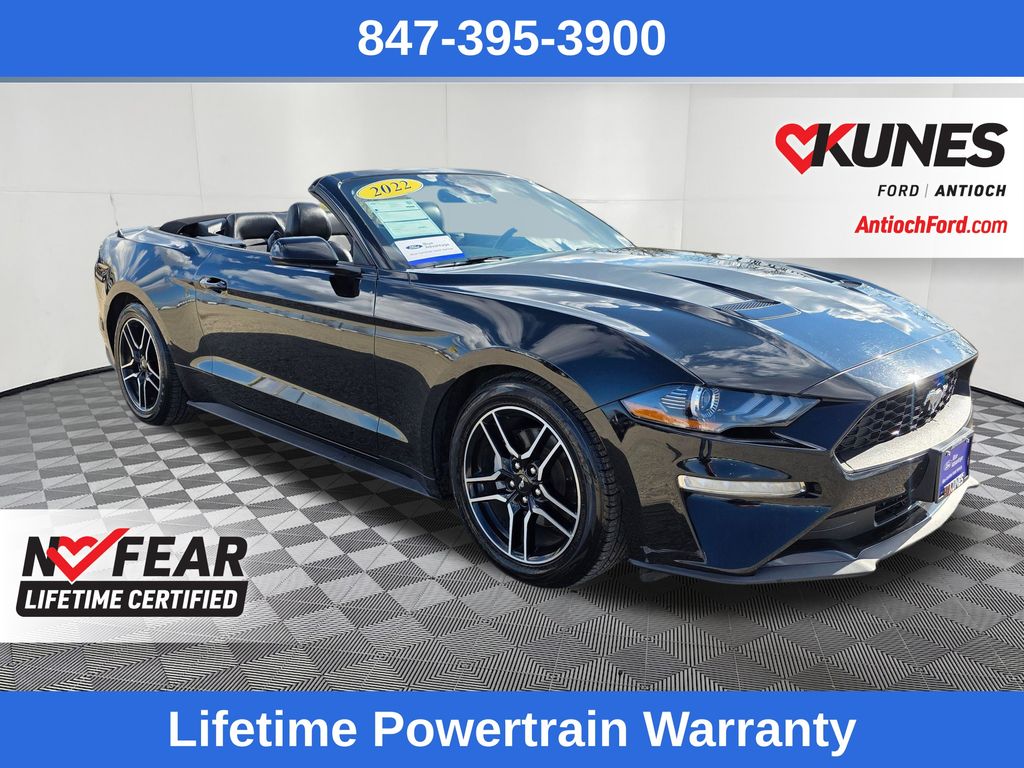 Shadow Black 2022 Ford Mustang EcoBoost Premium Convertible RWD Convertible Rear-Wheel Drive Automatic