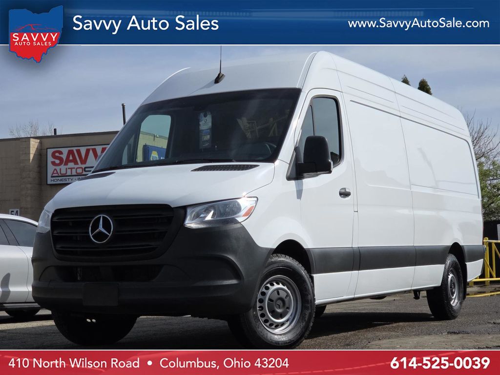 White 2024 Mercedes-Benz Sprinter Cargo 2500 170 High Roof RWD Van Rear-Wheel Drive 9-Speed Automatic