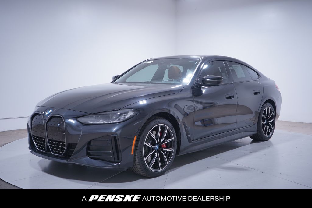 Black Sapphire Metallic 2023 BMW i4 eDrive40 Gran Coupe FWD Sedan Rear-Wheel Drive Automatic