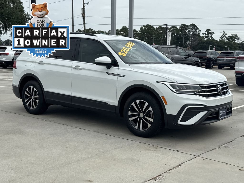 2023 Volkswagen Tiguan 2.0T S White at Classic Elite Chevrolet Sugar Land