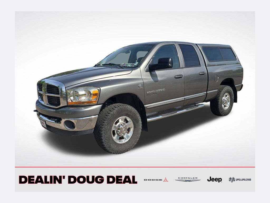 Mineral Gray Metallic 2006 Dodge RAM 3500 SLT Quad Cab 4WD Pickup Truck Four-Wheel Drive 4-Speed Automatic